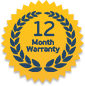 12 Months Warranty